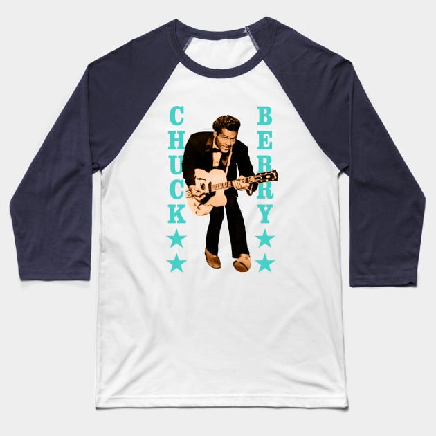 Chuck Berry Baseball T-Shirt by PLAYDIGITAL2020